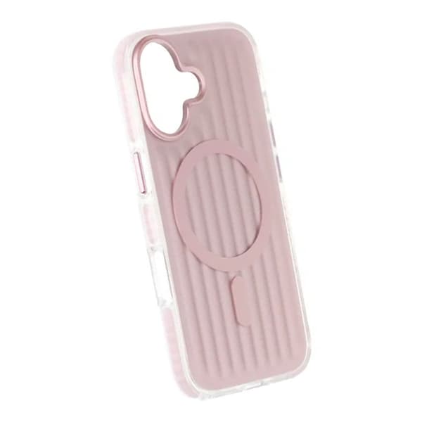 Mobilskal Korrugerad Magsafe för iPhone 17 - Rosa Rosa