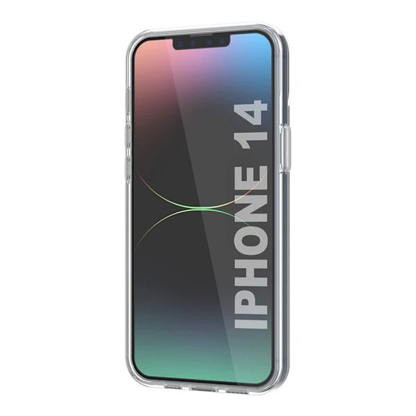 iPhone 14 Mobilskal med Korthållare TPU - Transparent Transparent
