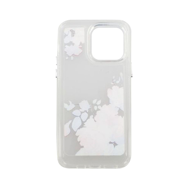 iPhone 14 Pro Max Mobilskal med motiv - Retro Blommor Transparent