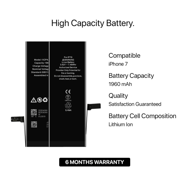 iPhone 7 Batteri Hög Kvalité