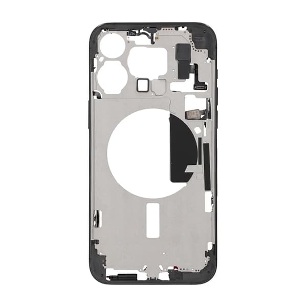 iPhone 15 Pro Max Mittenram med smådelar OEM - Titansvart svart