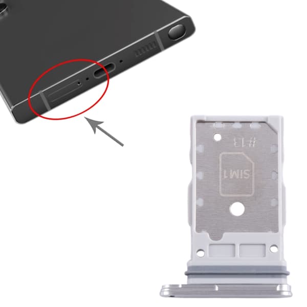 Samsung Galaxy S24/S24 Plus Simkortshållare - Sliver Silver