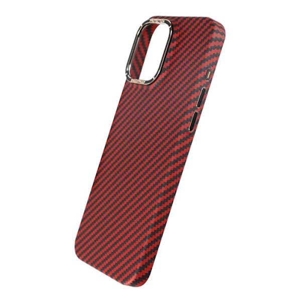 iPhone 15 Pro Max Mobilskal i Kolfiber - Röd Röd