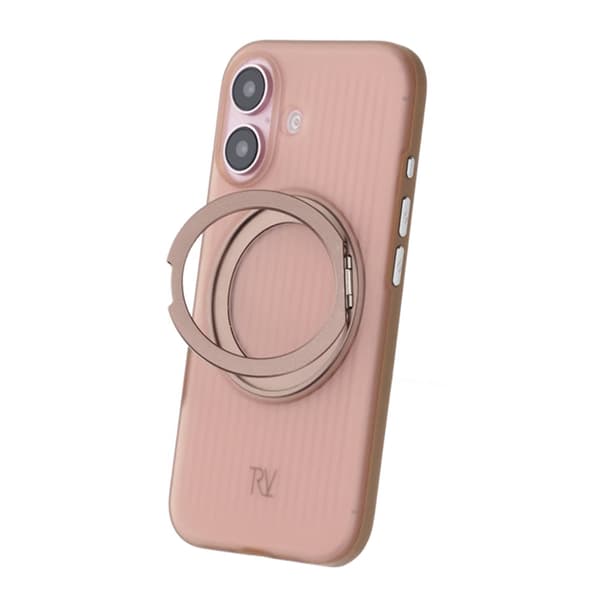 iPhone 16 Rvelon Skal Roterande Magnet Stativ - Brons brun
