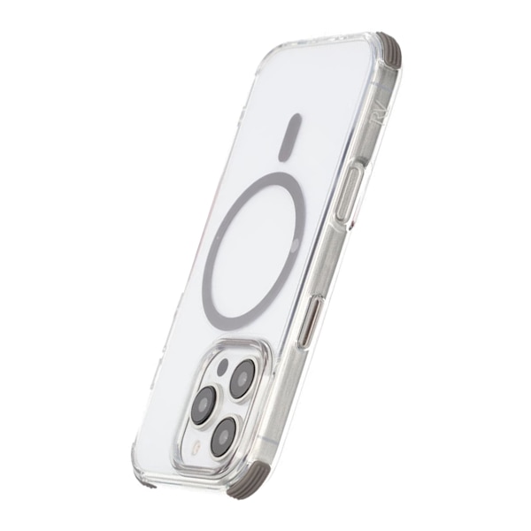 iPhone 16 Pro Max Rvelon Mobilskal Magnet med Kantskydd - Grå grå