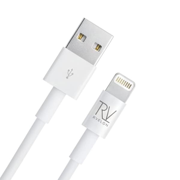 Rvelon USB-A till Lightning Kabel 2m Vit