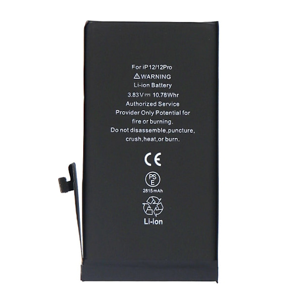 iPhone 12/12 Pro Batteri Hög Kvalité sort