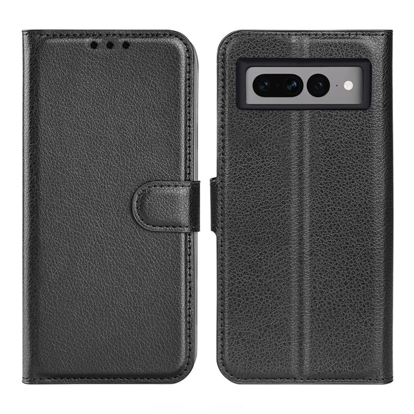 Google Pixel 7A Plånboksfodral med Stativ - Svart Svart
