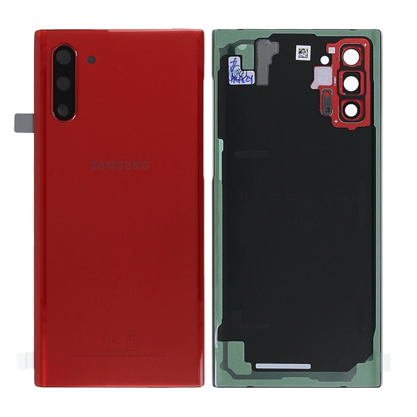 Samsung Galaxy Note 10 (SM-N970F) Baksida Original - Röd Röd