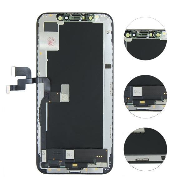 iPhone XS LCD Skärm (tagen från ny iPhone) Svart