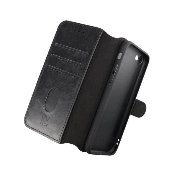 iPhone 7/8/SE 2020 Plånboksfodral Magnet Rvelon - Svart Svart