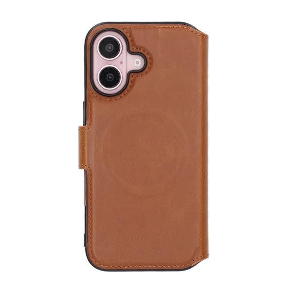 iPhone 16 Plånboksfodral Rvelon - Brun Brown