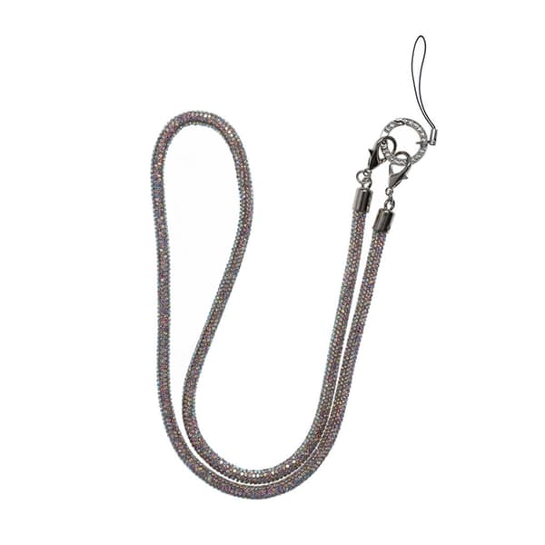 Mobilband Halsband 80cm - Iriserande glitter monivärinen
