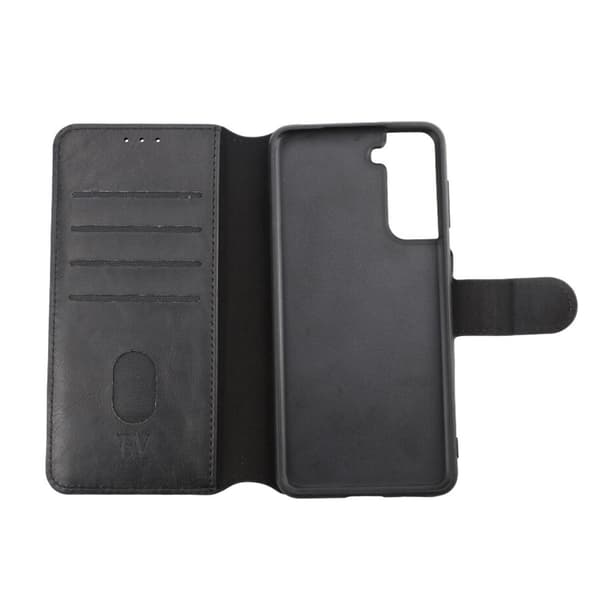 Samsung Galaxy 21 Plånboksfodral Magnet Rvelon - Svart Svart