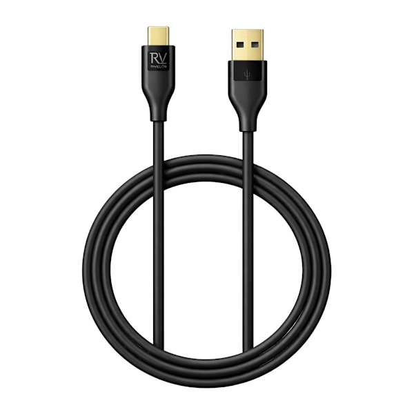 Rvelon USB-A till USB-C Kabel 1m Black