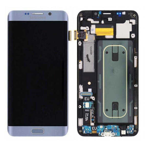 Samsung Galaxy S6 Edge+ (G928F) Skärm med LCD Display Original - Silver Silver
