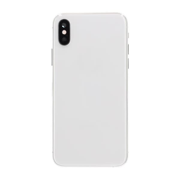 iPhone XS Baksida med Komplett Ram Premium - Silver Silver