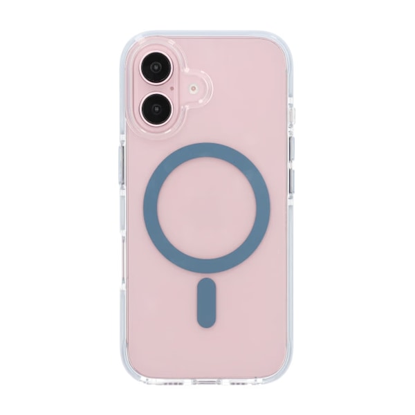 iPhone 16 Plus Mobilskal Magnet Dubbelskydd - Blå Blå