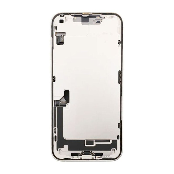 iPhone 14 Plus Baksida med Komplett Ram - Vit Vit