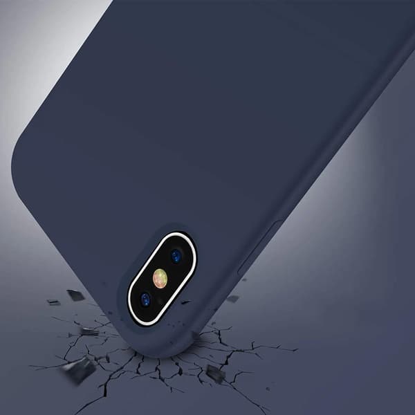 iPhone X/XS Silikonskal Rvelon - Blå Ice blue