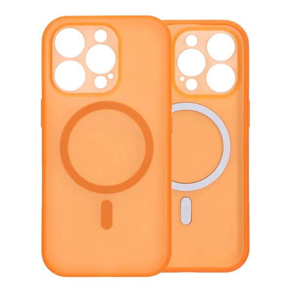 Slimmat MagSafe-skal med kameraskydd för iPhone 16 Pro Max - Orange orange