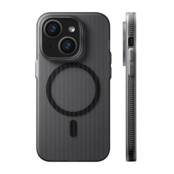 iPhone 14/13  Mobilskal Korrugerad Anti-Halk - Svart Svart