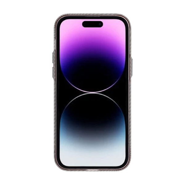 iPhone 14 Pro Mobilskal Carbonmönstrad - Grå Grey