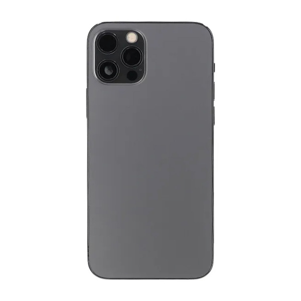 iPhone 12 Pro Baksida med Komplett Ram OEM - Grafit Graphite grey