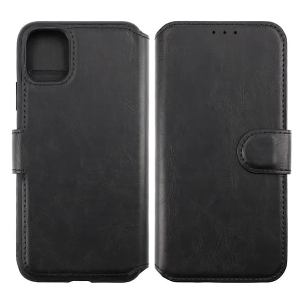 iPhone 11 Plånboksfodral Extra Kortfack Rvelon - Svart Black