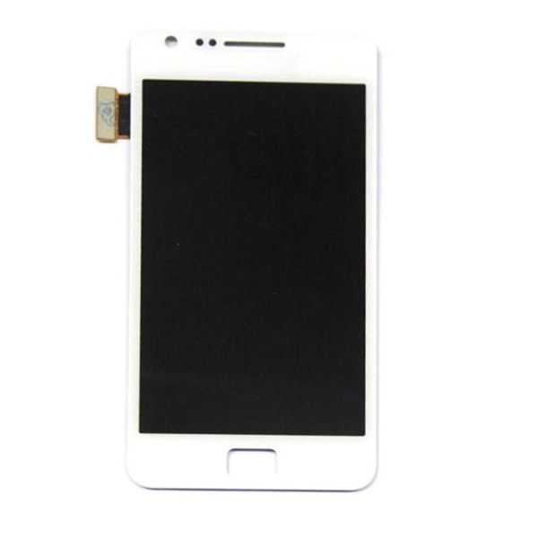 Samsung Galaxy S2 Plus Skärm med LCD Display - Vit Vit
