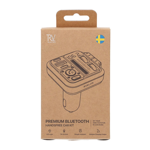 Rvelon Bluetooth FM Sändare MT04B Blue