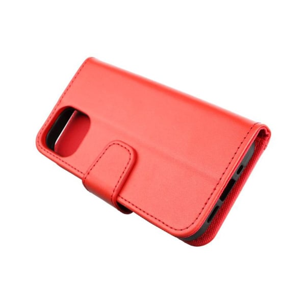 iPhone 13 Pro Plånboksfodral Extra Kortfack Rvelon - Röd Red
