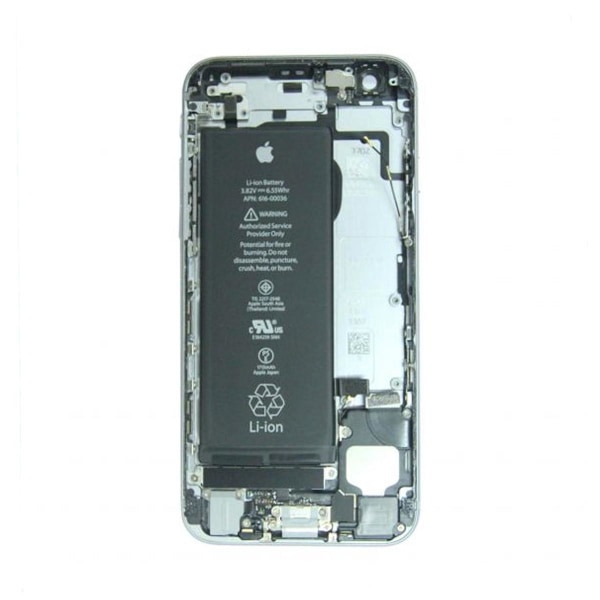 iPhone 6S Baksida med Komplett Ram med Batteri - Svart (Begagnad) Svart