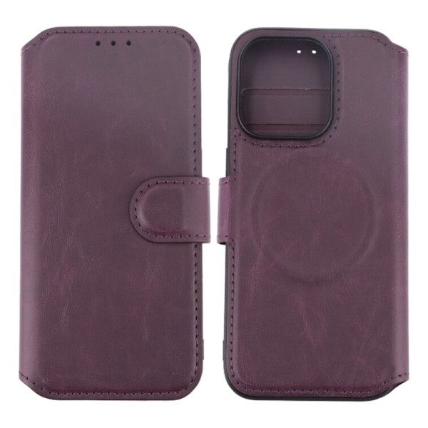 iPhone 15 Pro Plånboksfodral med Magsafe Rvelon - Lila Bordeaux