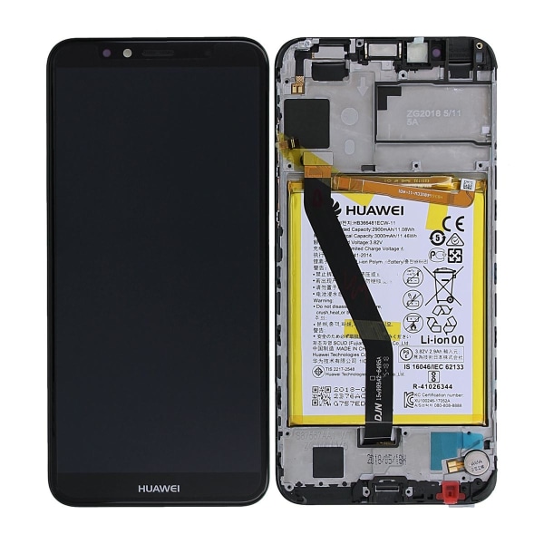 100% Original Huawei Y6 2018 Display Module Frontcover + LCD + D Black