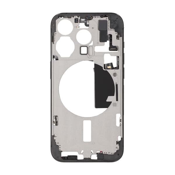 iPhone 15 Pro Mittenram med smådelar OEM - Titansvart sort