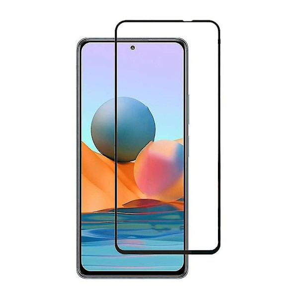 Skärmskydd  Xiaomi Redmi Note 11 - 3D Härdat Glas - Svart (miljö Svart