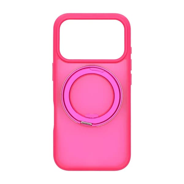 Mobilskal Roterande Magnet Stativ för iPhone 17 Pro - Röd Red