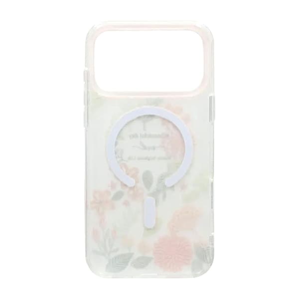Matt MagSafe-skal med blommor för iPhone 17 Pro Max - Orange