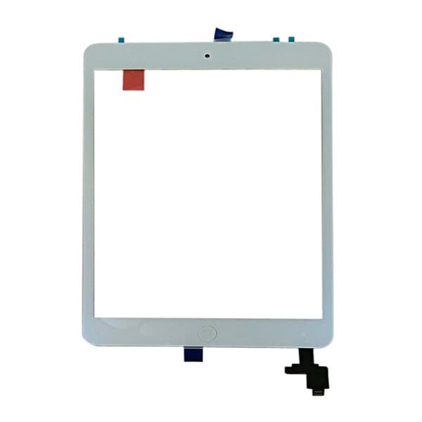iPad Mini/Mini 2 Glas med Touchskärm med Hemknapp Flexkabel OEM - Vit Vit