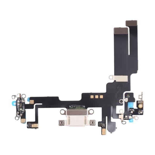iPhone 14 Laddkontakt med Flexkabel Original - Vit Vit