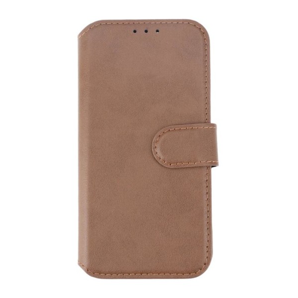iPhone 15 Pro Plånboksfodral Läder Rvelon - Brun Brown