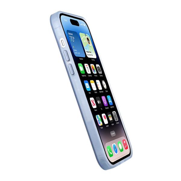 iPhone 14 Plus Mobilskal - Frostat Blå Blue