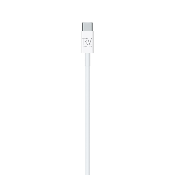 Rvelon USB-C till Lightning Kabel 2m Vit