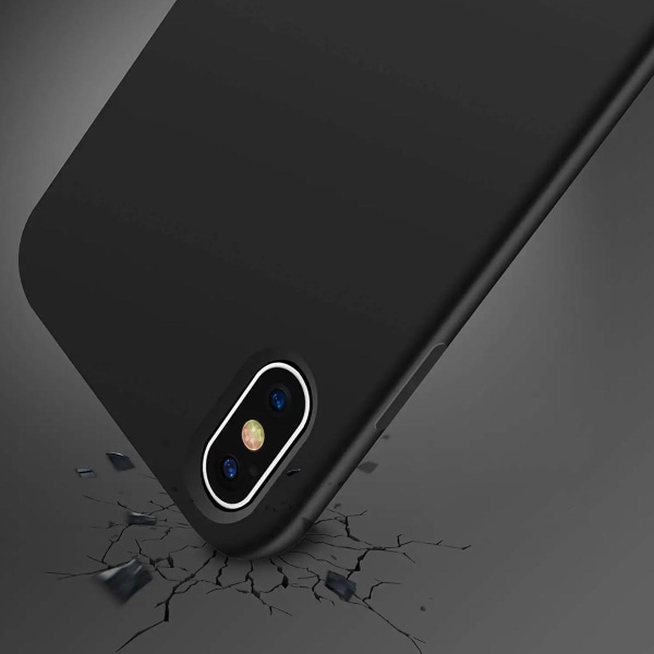 iPhone X/XS Skal - Silikon Svart Rvelon Black
