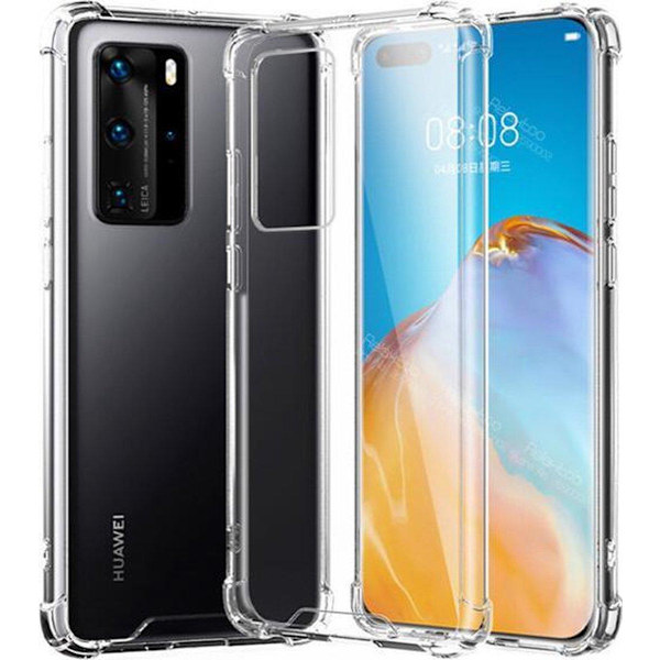 Stöttåligt Mobilskal Huawei P40 Pro Plus - Transparent Transparent