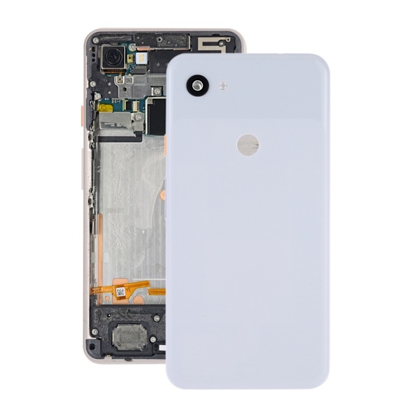 Google Pixel 3A Baksida/Komplett Ram OEM - Vit Vit