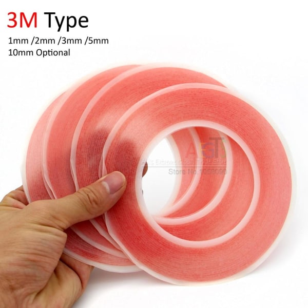 Superstark Dubbelhäftande Tejp 3mm Red