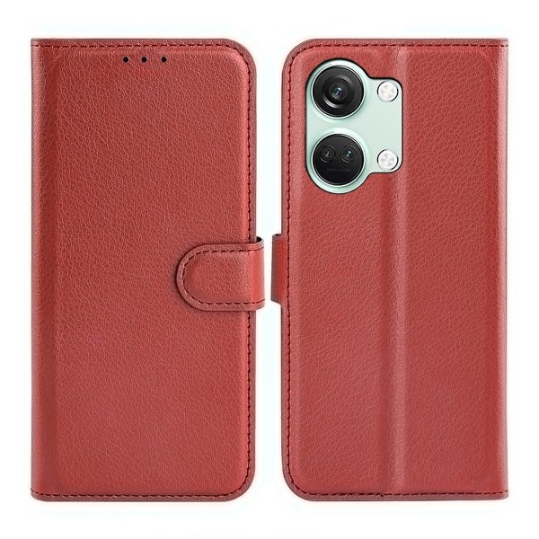 OnePlus Nord 3 5G Plånboksfodral med Stativ - Brun Brun