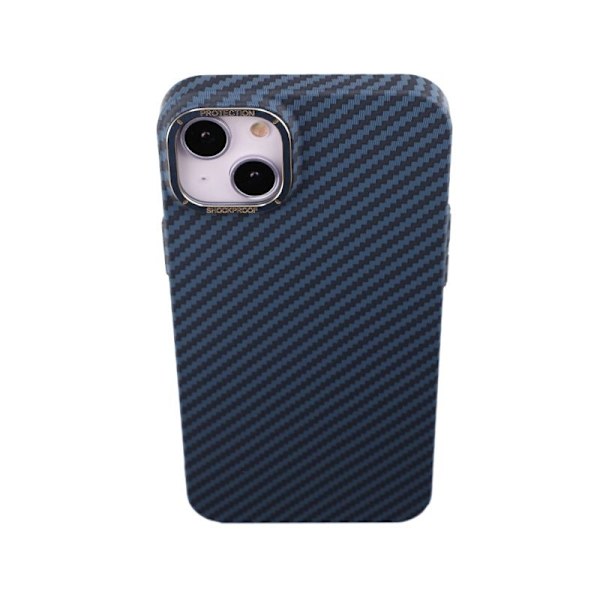 Kolfiber Skal iPhone 14 Plus - Blå Blue